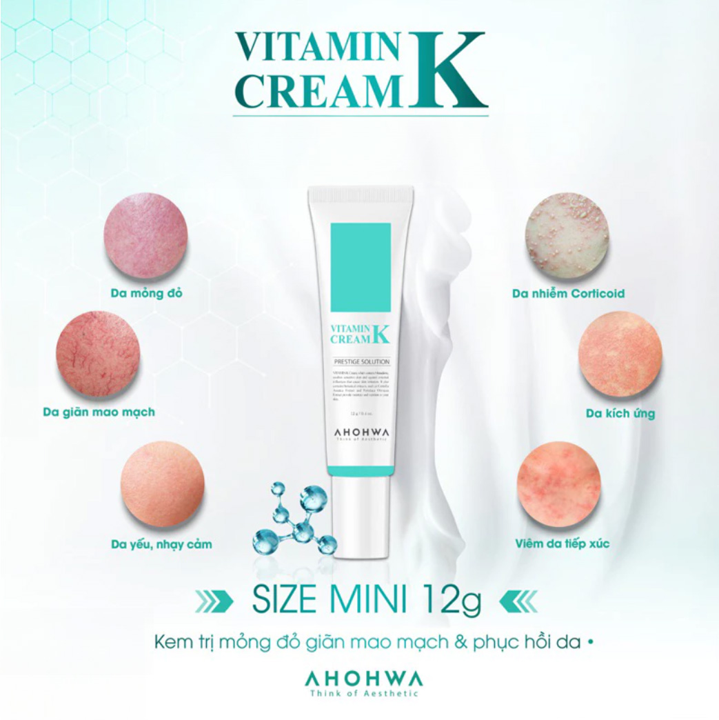 Ahohwa Vitamin K Cream - Kem phục hồi 12g
