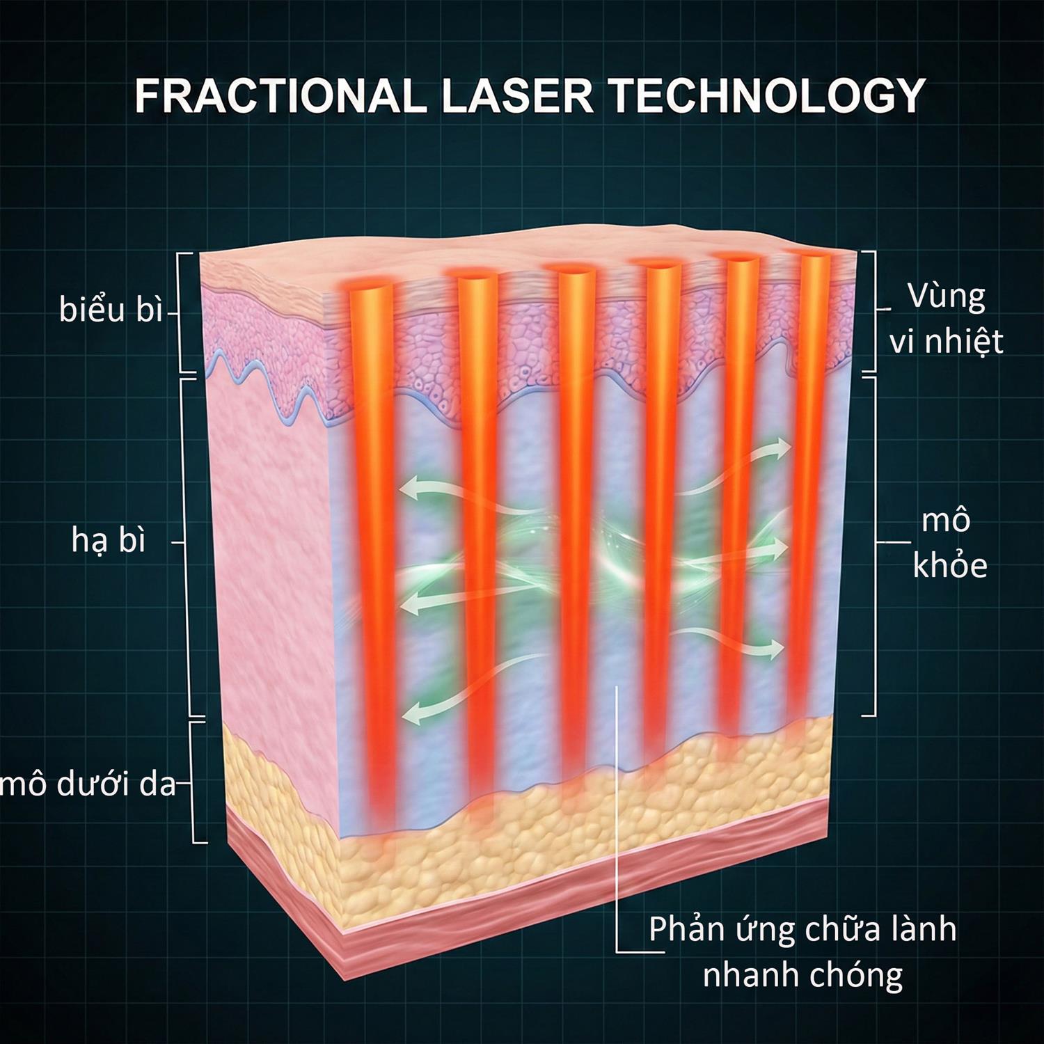 LASER FRACTIONAL CO2: PHÂN TÍCH LỢI ÍCH & RỦI RO CỦA PHƯƠNG PHÁP "ĐẬP ĐI XÂY LẠI" CẤU TRÚC DA